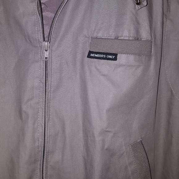 *SOLD*Members Only Mens XL Racer Jacket Cocoa Full - Picture 5 of 8